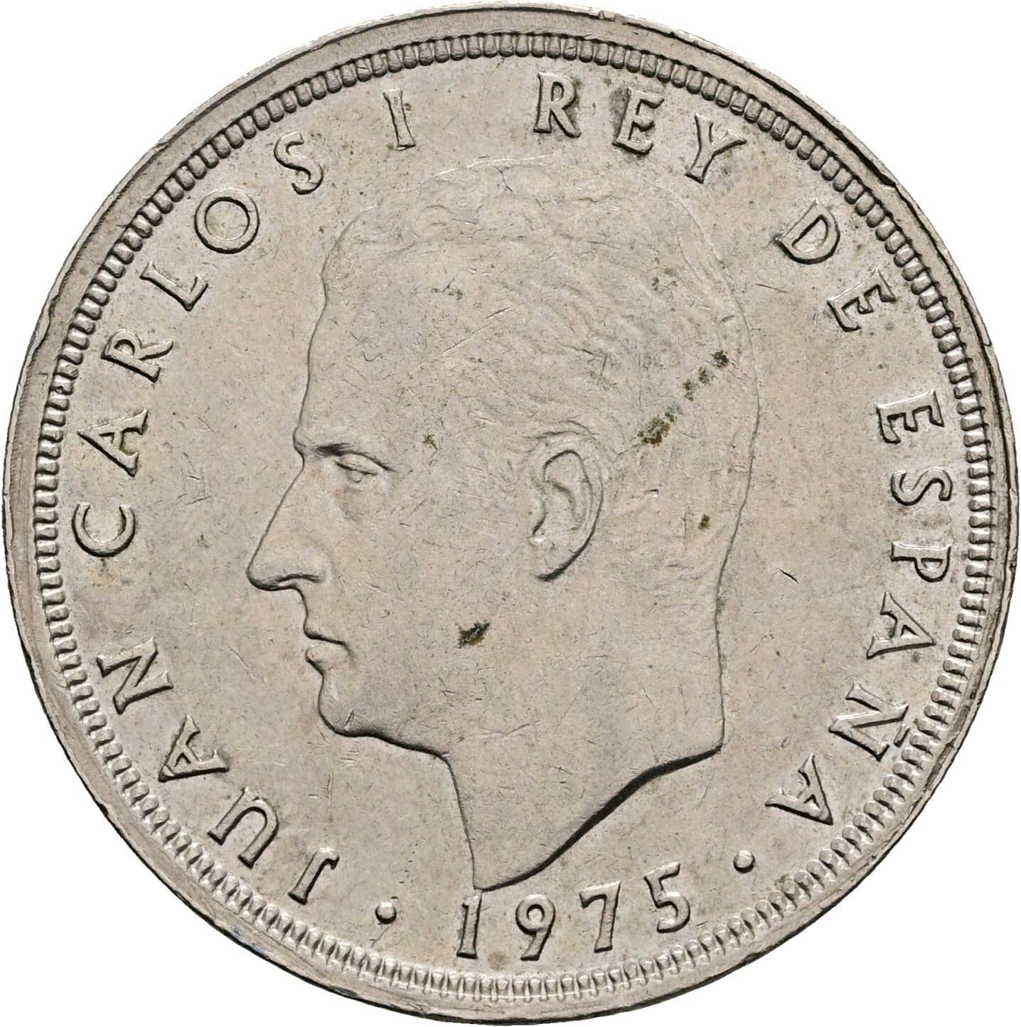 50 Pesetas Juan Carlos I. 1975 – Vorderseite