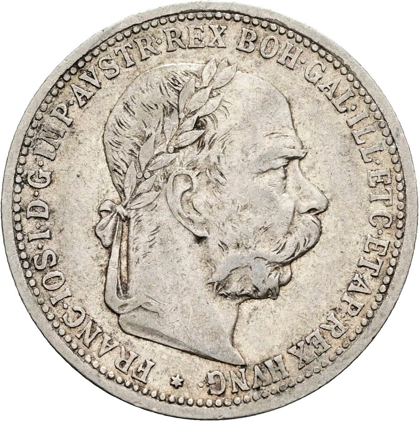 1 Krone Franz Joseph I. 1848-1916 1899, Wien – Vorderseite