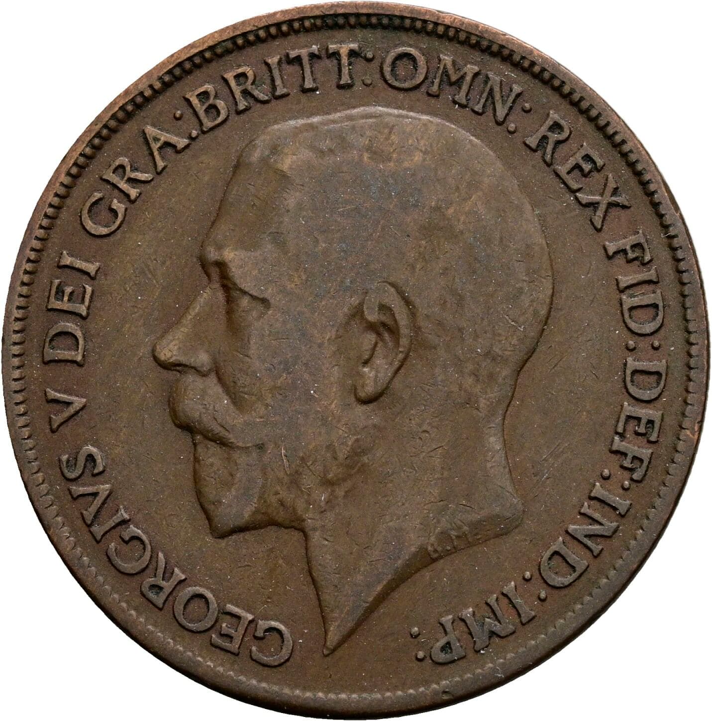 1 Penny George V. 1920 – Vorderseite