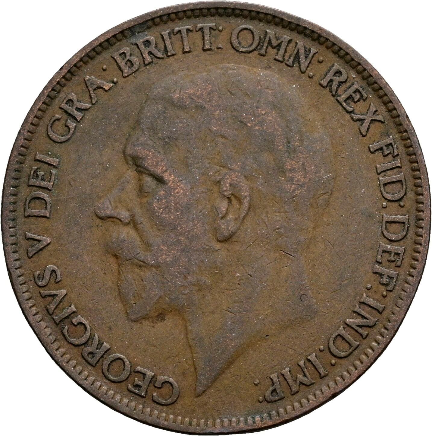 1 Penny George V. 1927 – Vorderseite