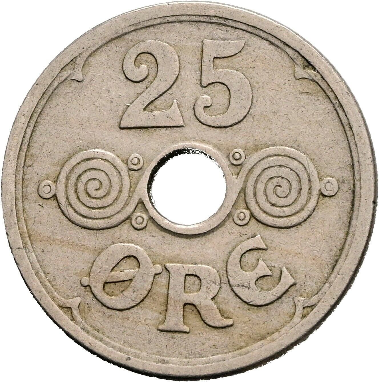 25 Öre Christian X. 1912-1947 1930 – Vorderseite