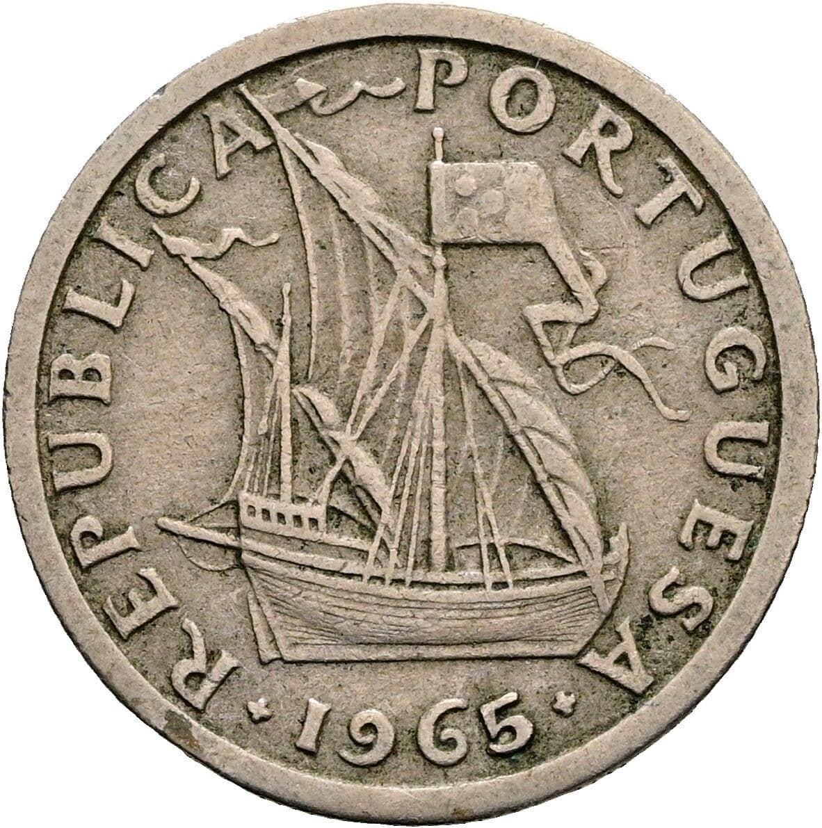 2 1/2 Escudos 1965 – Vorderseite