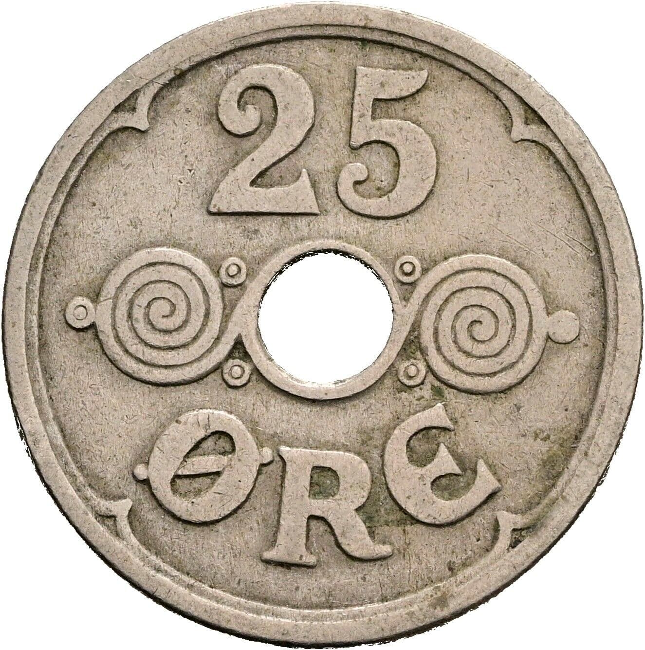 25 Öre Christian X. 1912-1947 1929 – Vorderseite