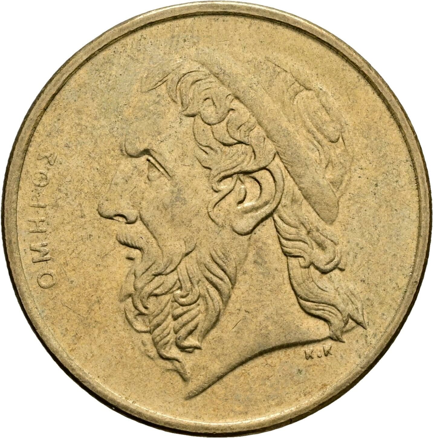 50 Drachmes 1994 – Vorderseite