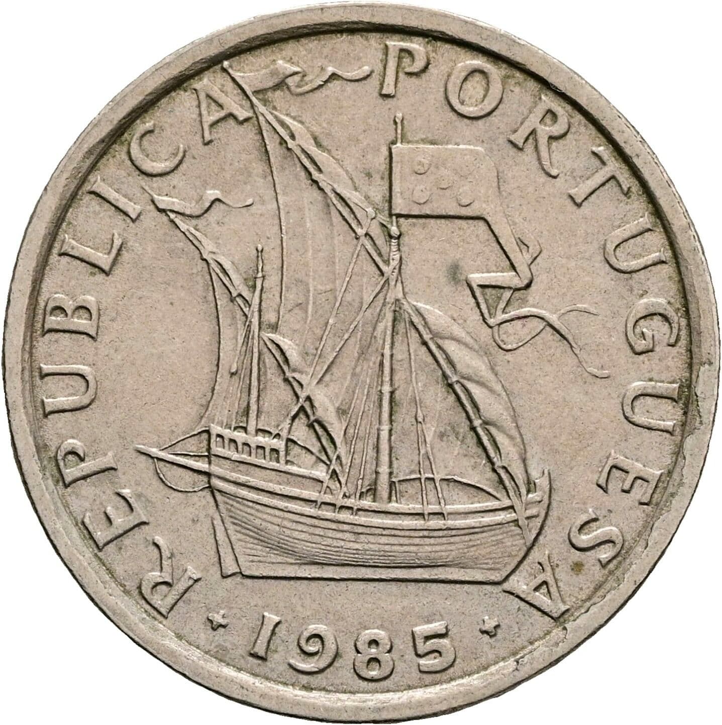 5 Escudos 1985 – Vorderseite