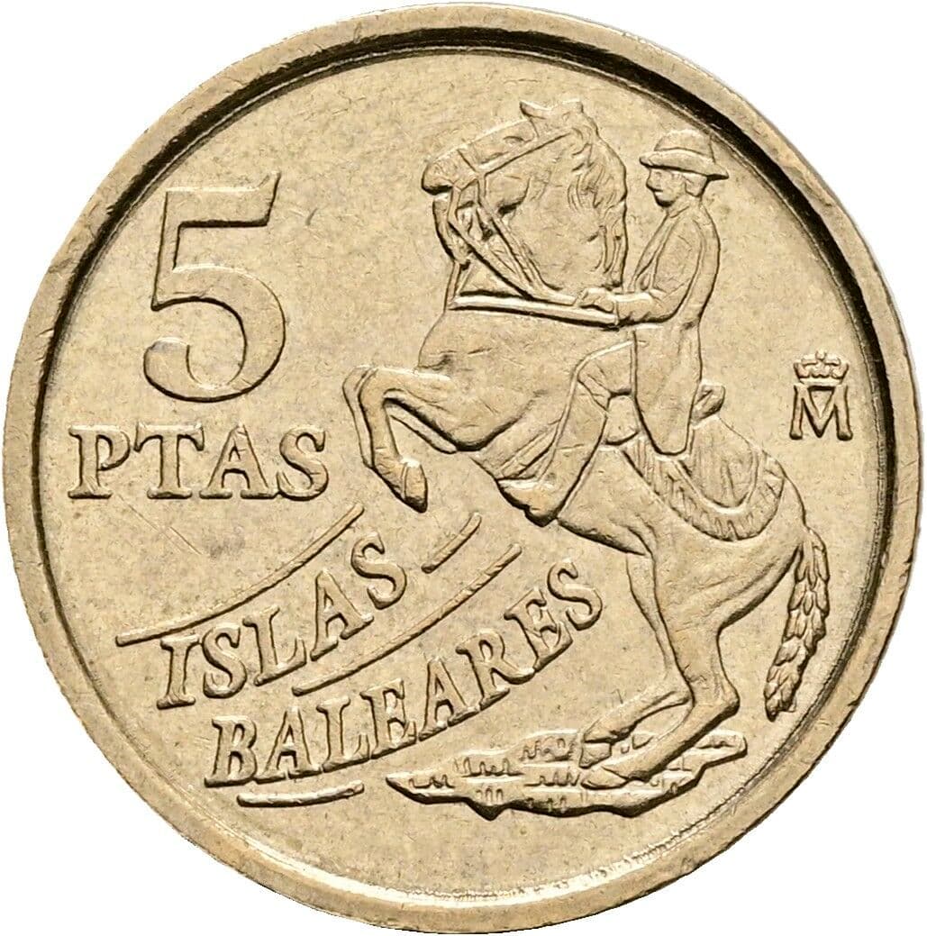 5 Pesetas Juan Carlos (1975-2014) 1997 – Vorderseite