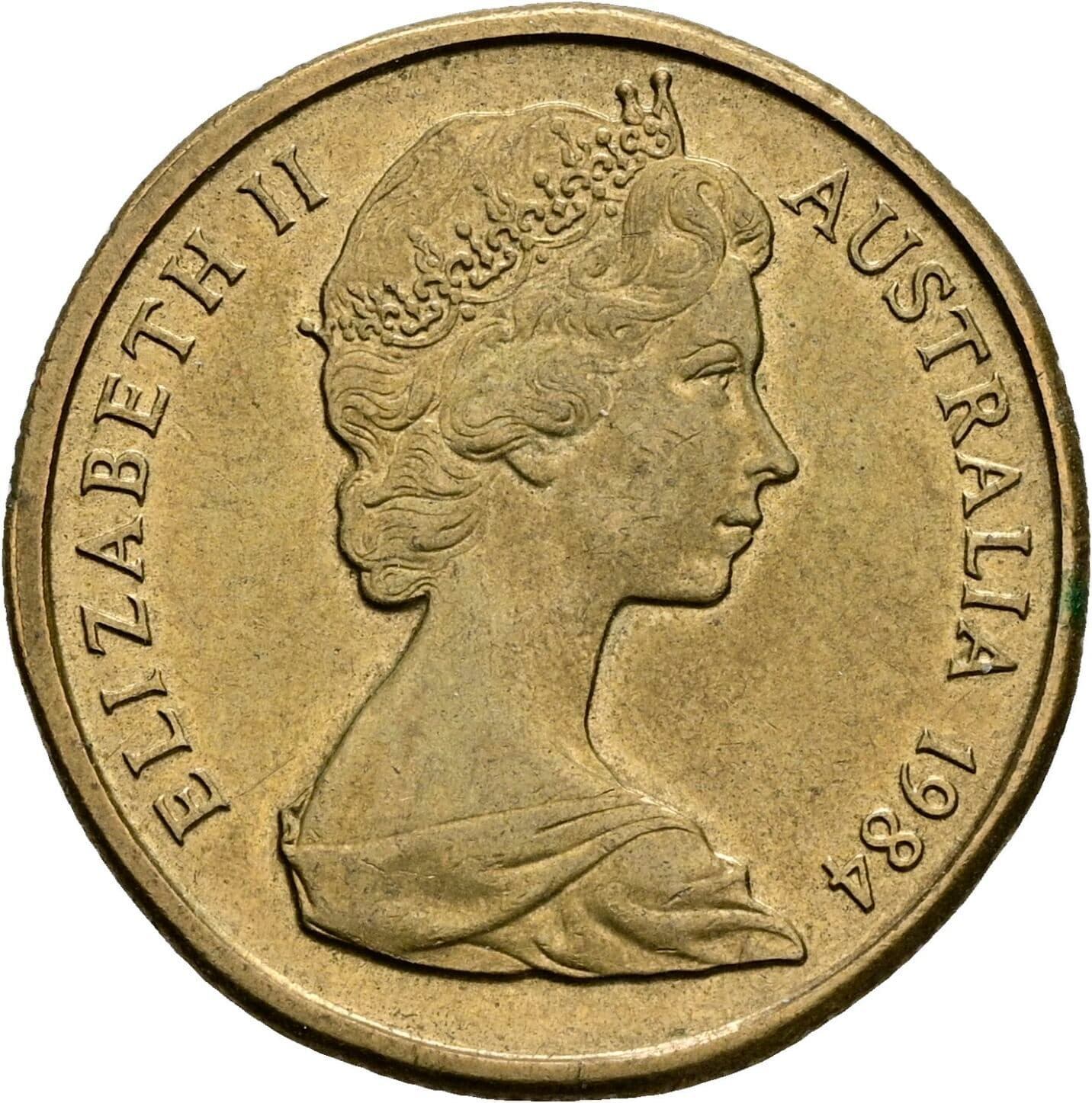 1 Dollar Elisabeth II. 1952-2022 1984 – Vorderseite