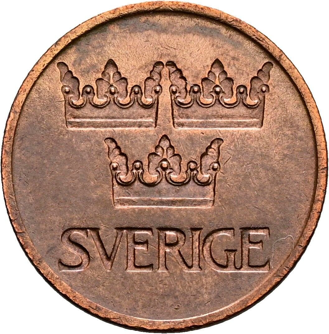 5 Öre Gustav VI. Adolf (1950-1973) 1972 – Vorderseite