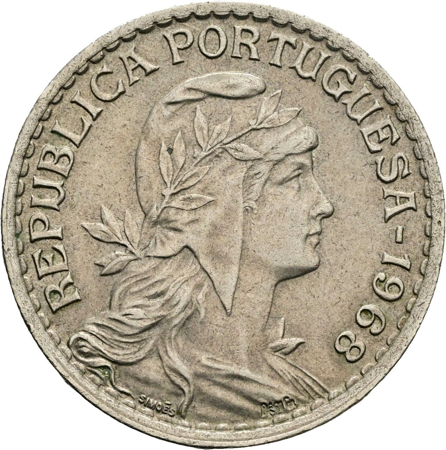 1 Escudo 1968 – Vorderseite