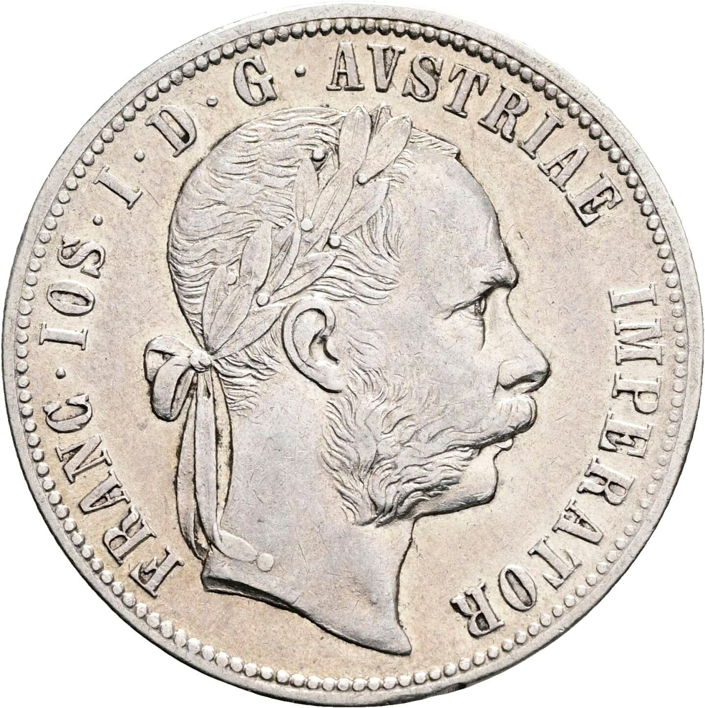 1 Gulden Franz Joseph I. 1848-1916 1877 – Vorderseite