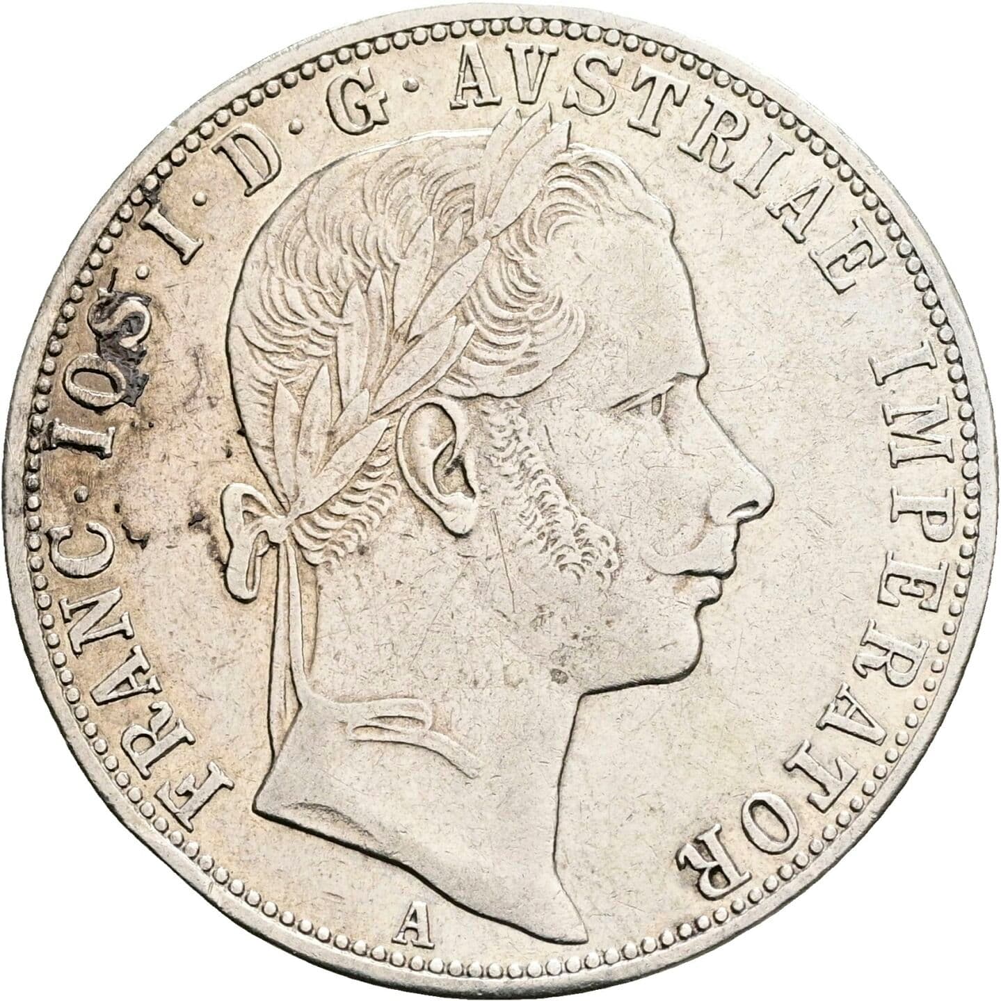 1 Gulden Franz Joseph I. 1848-1916 1859 A – Vorderseite