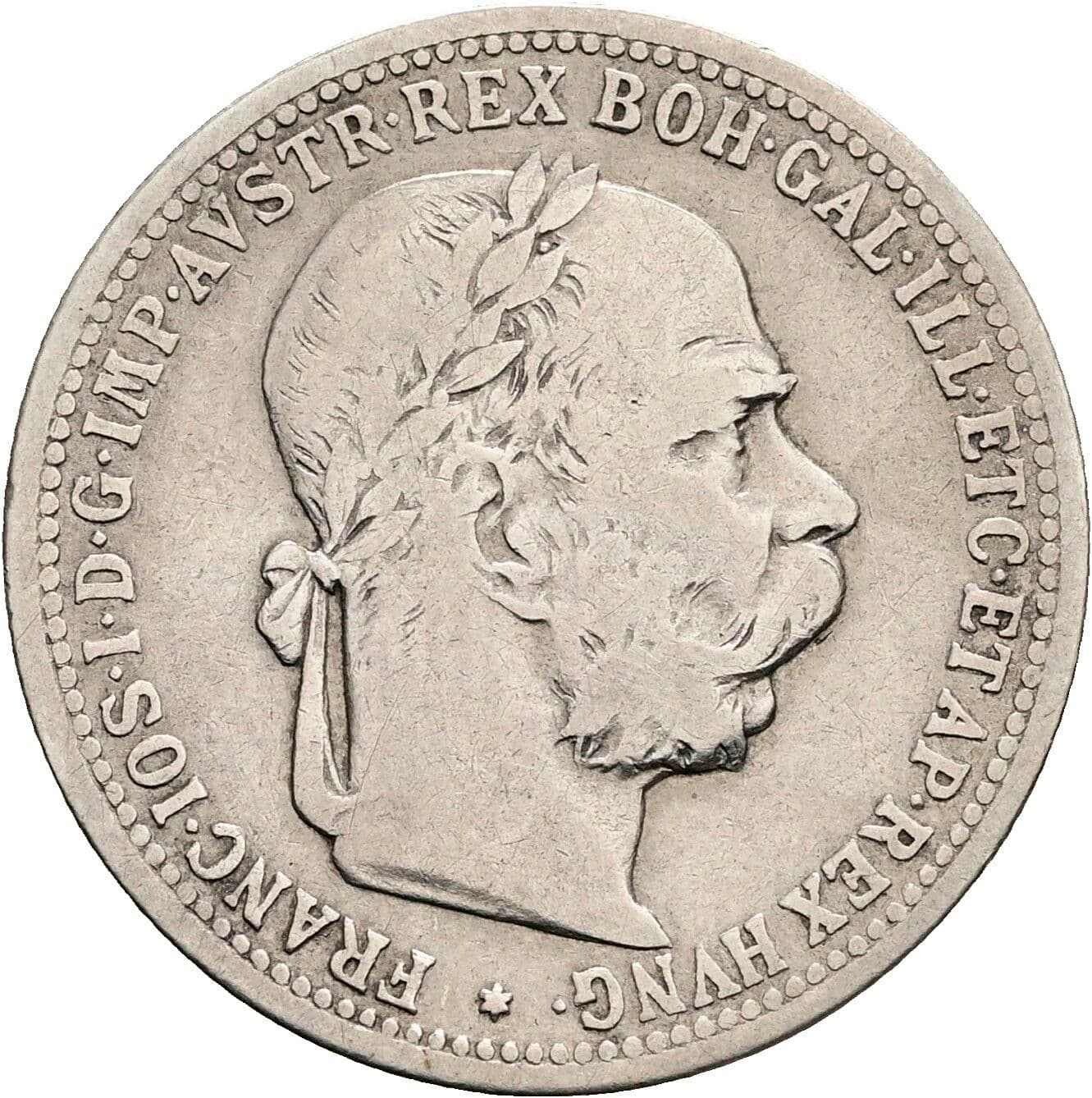 1 Krone Franz Joseph I. 1848-1916 1898 – Vorderseite