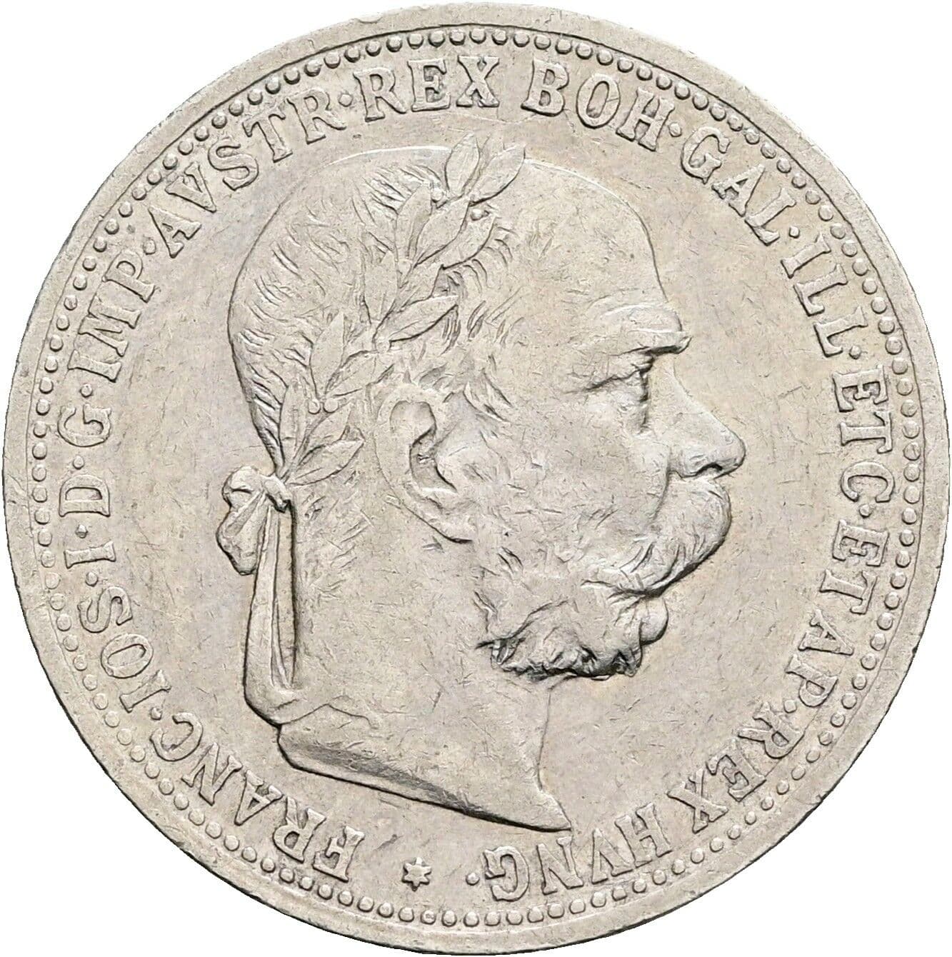 1 Krone Franz Joseph I. 1848-1916 1894 – Vorderseite