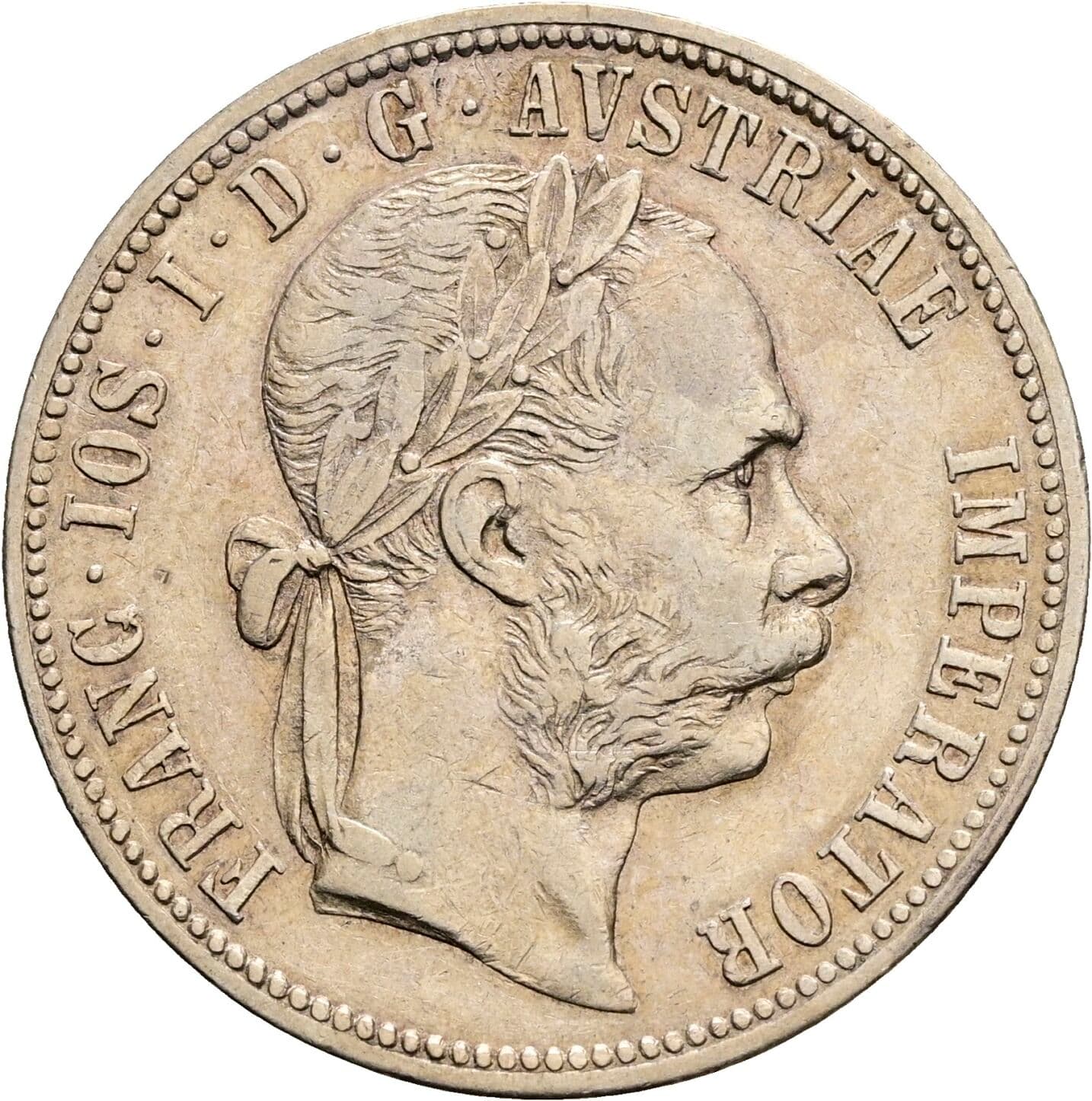 1 Gulden Franz Joseph I. 1848-1916 1891 – Vorderseite