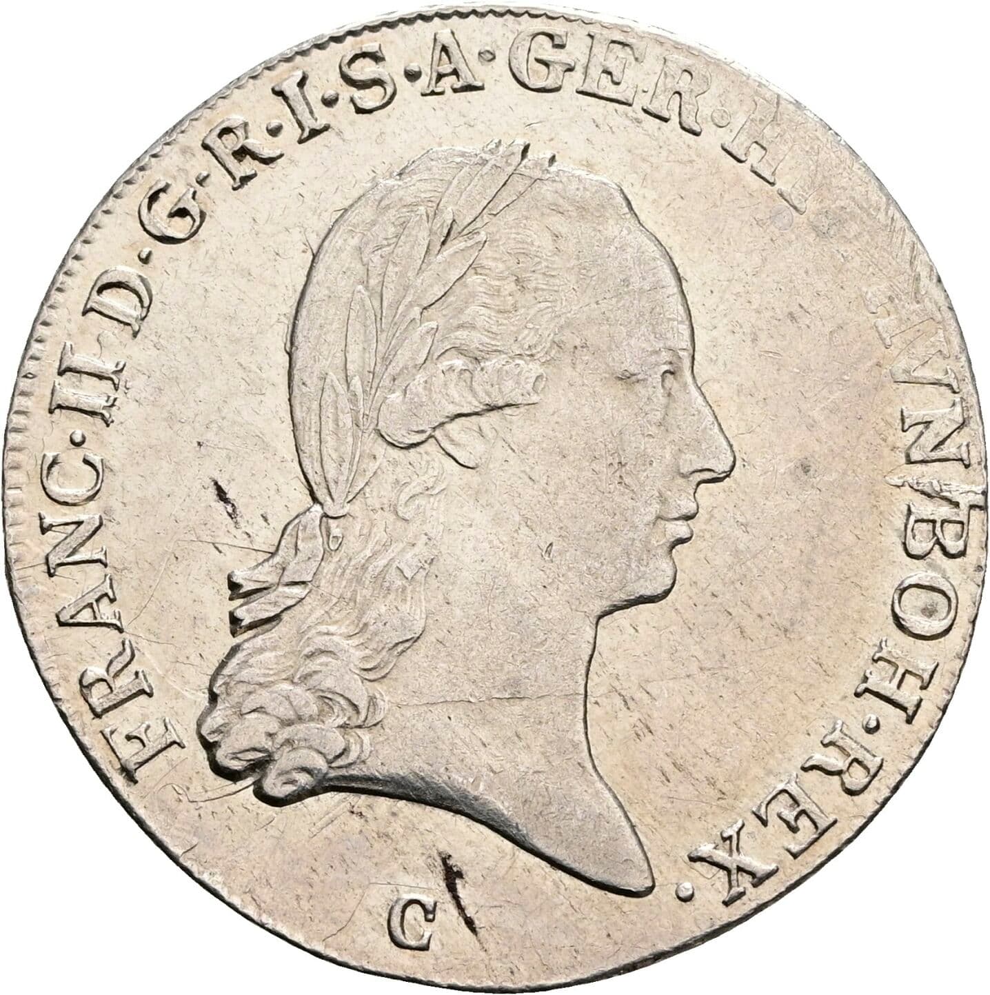 1/4 Kronentaler Franz II. 1797 C Prag – Vorderseite
