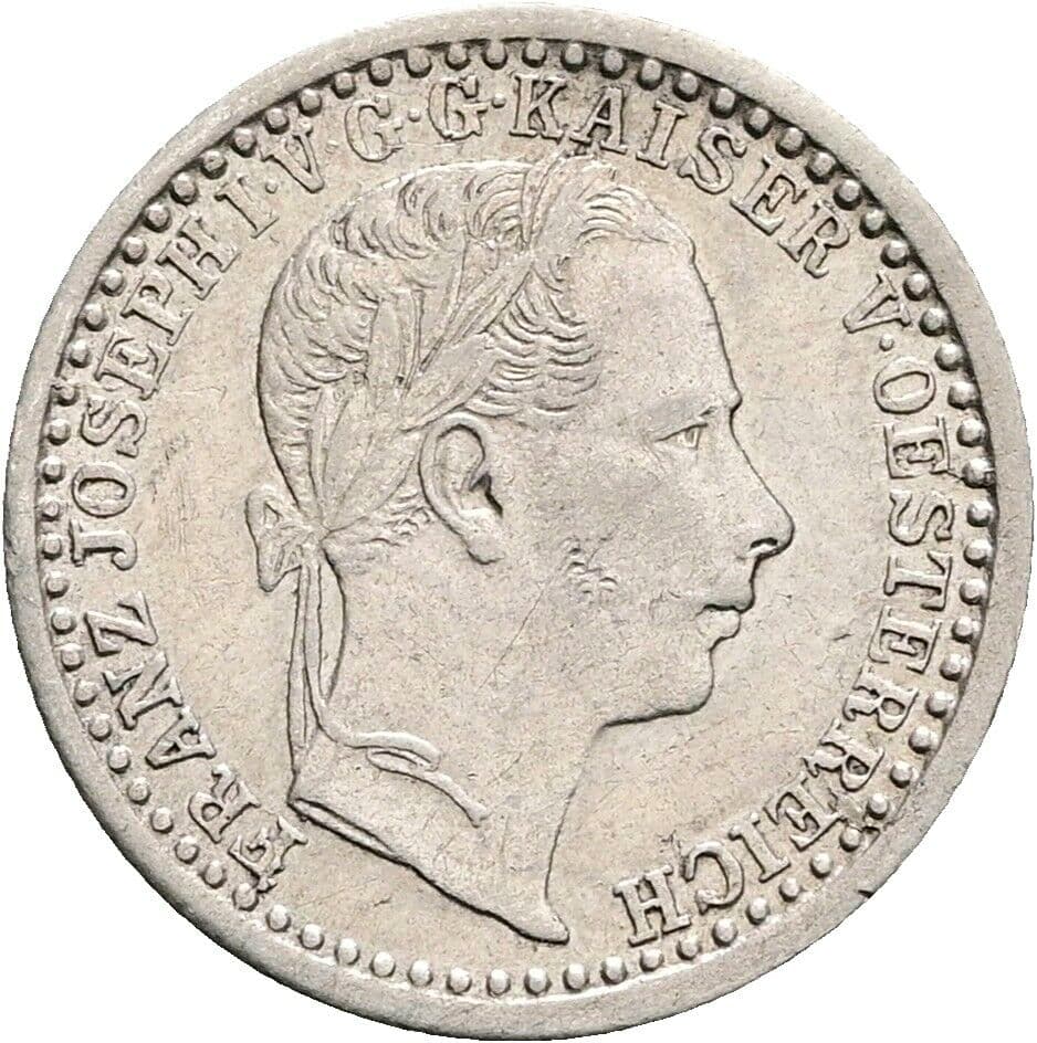 5 Kreuzer Franz Joseph I. 1848-1916 1864 A, Wien – Vorderseite