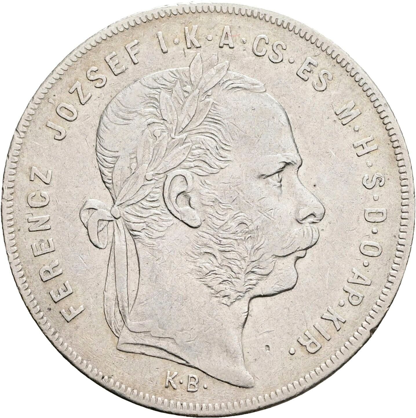 1 Forint Franz Joseph I. 1848-1916 1879 KB – Vorderseite