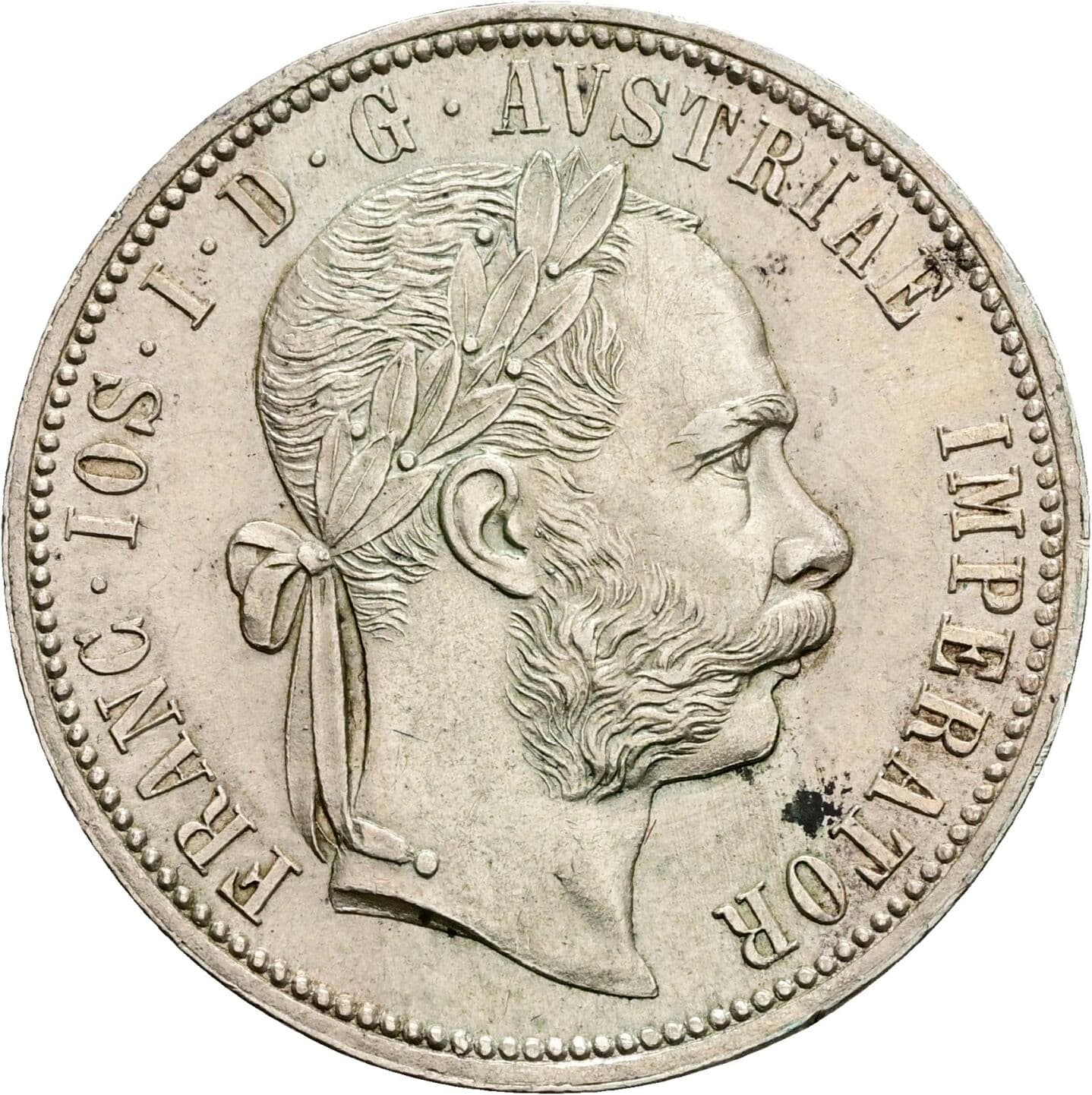 1 Gulden Franz Joseph I. 1848-1916 1878 – Vorderseite