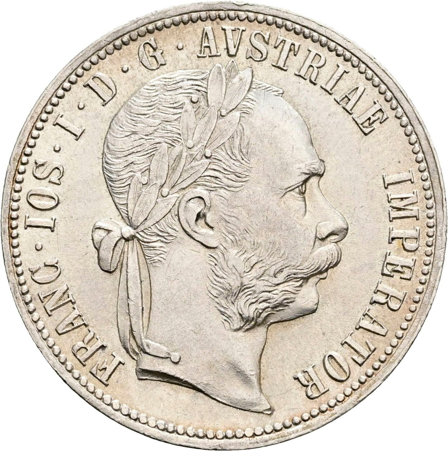1 Gulden Franz Joseph I. 1848-1916 1879 – Vorderseite