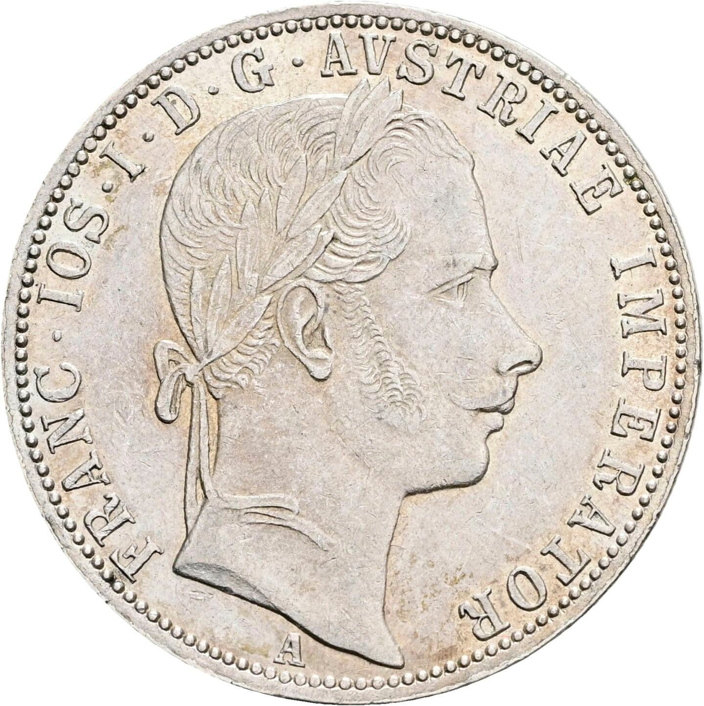 1 Gulden Franz Joseph I. 1848-1916 1861 A – Vorderseite
