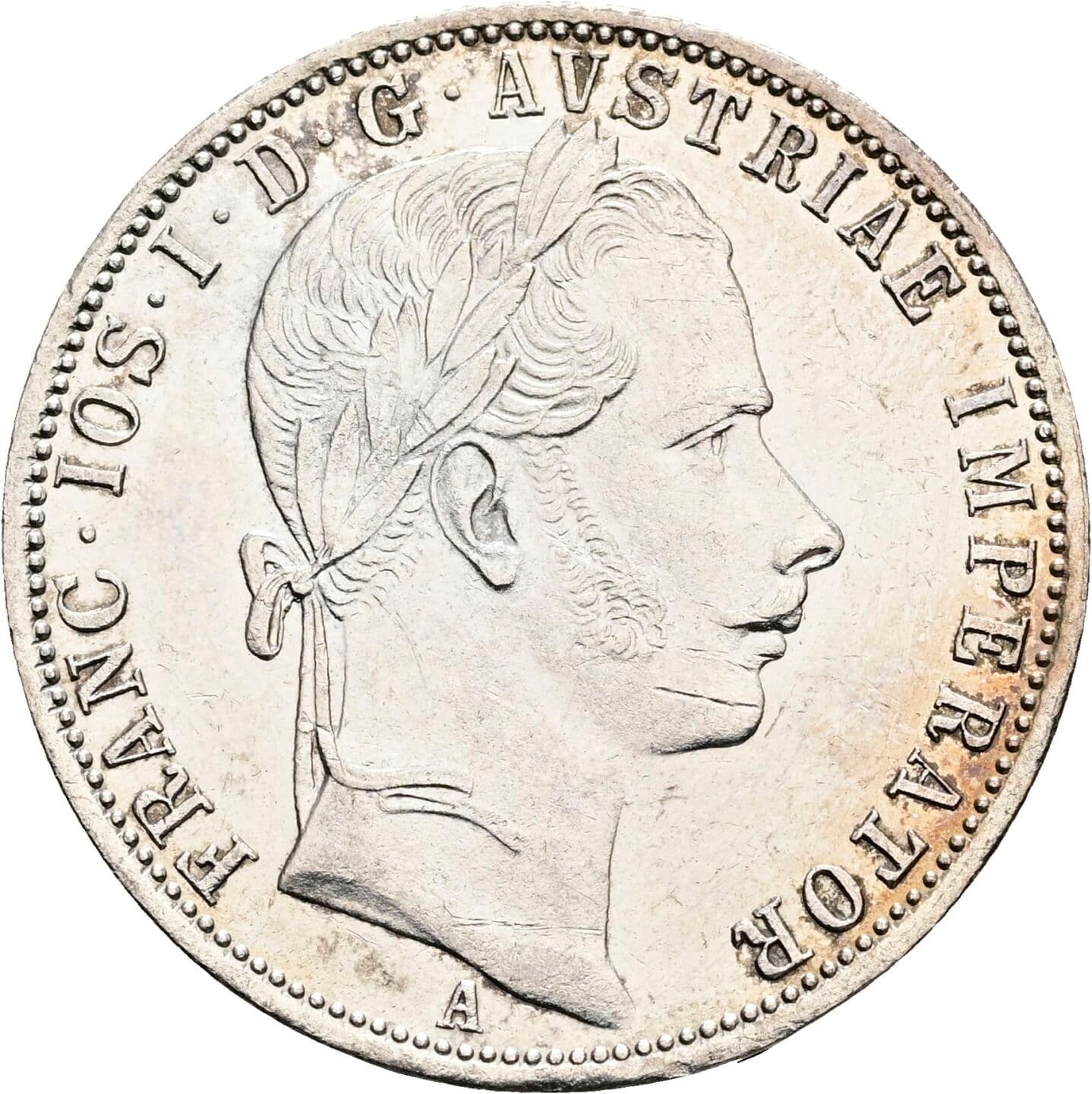 1 Gulden Franz Joseph I. 1848-1916 1861 A – Vorderseite