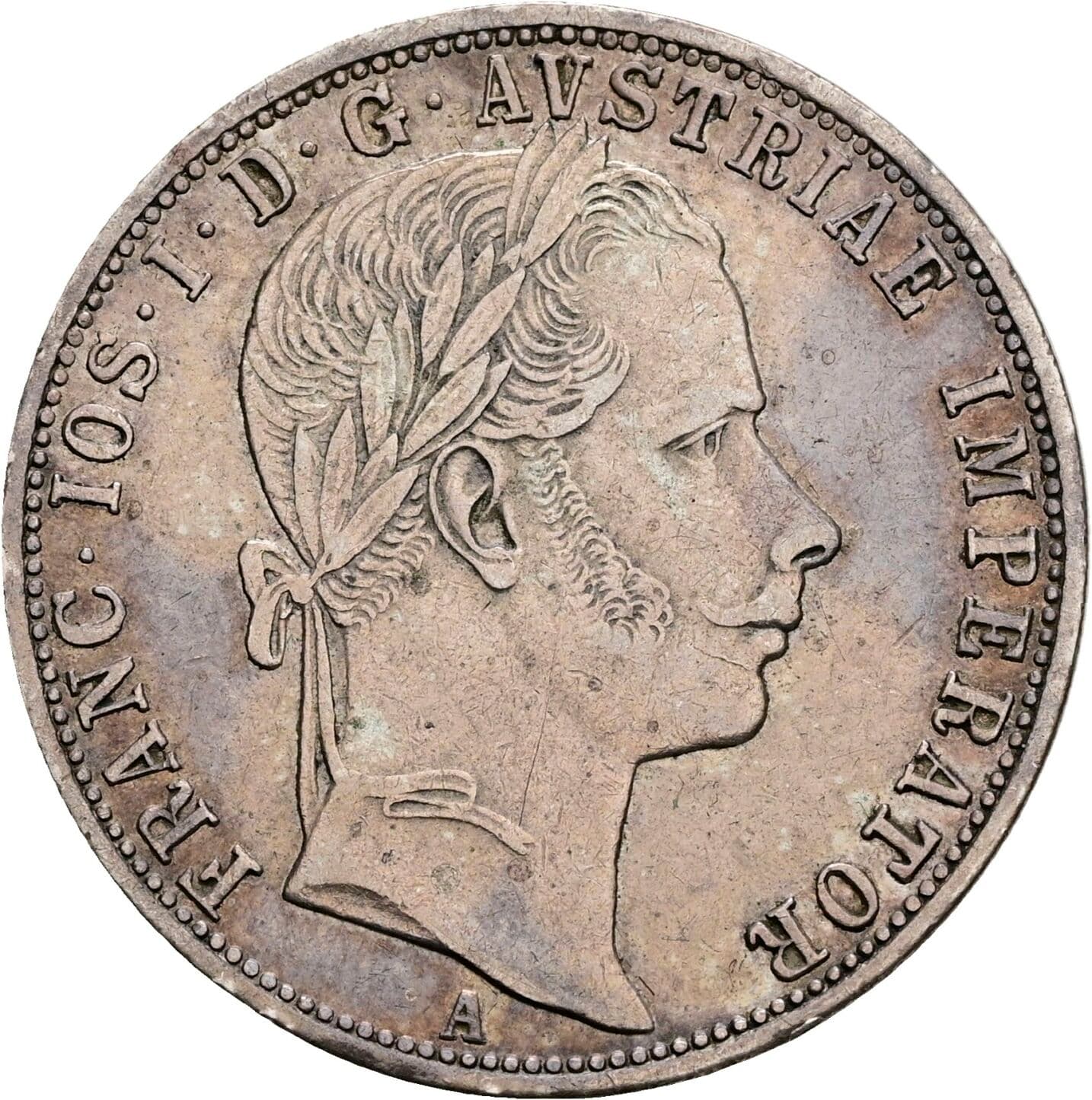 1 Gulden Franz Joseph I. 1848-1916 1860 A – Vorderseite