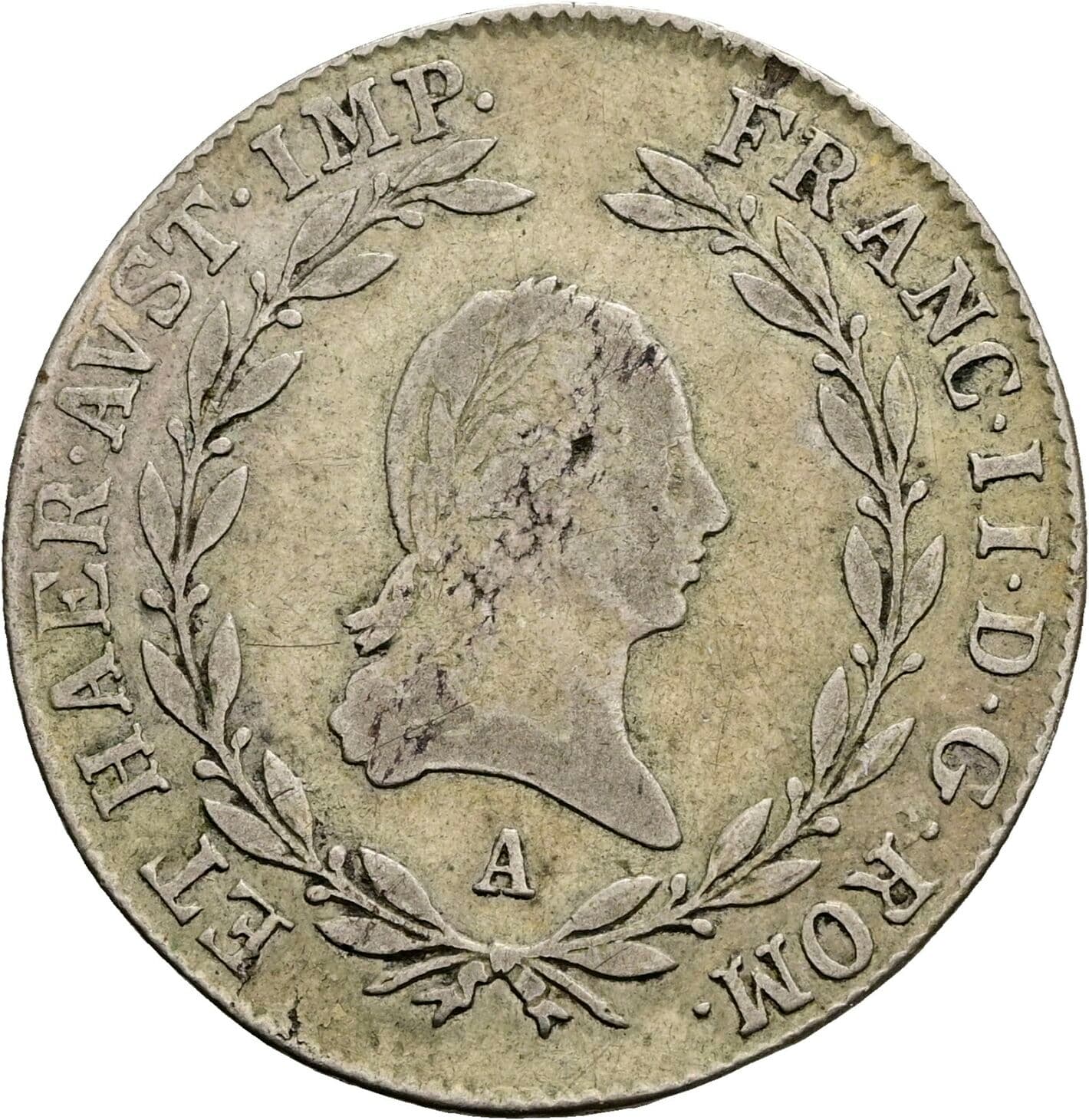 20 Kreuzer Franz II.(I.) 1792-1835 1806 A – Vorderseite