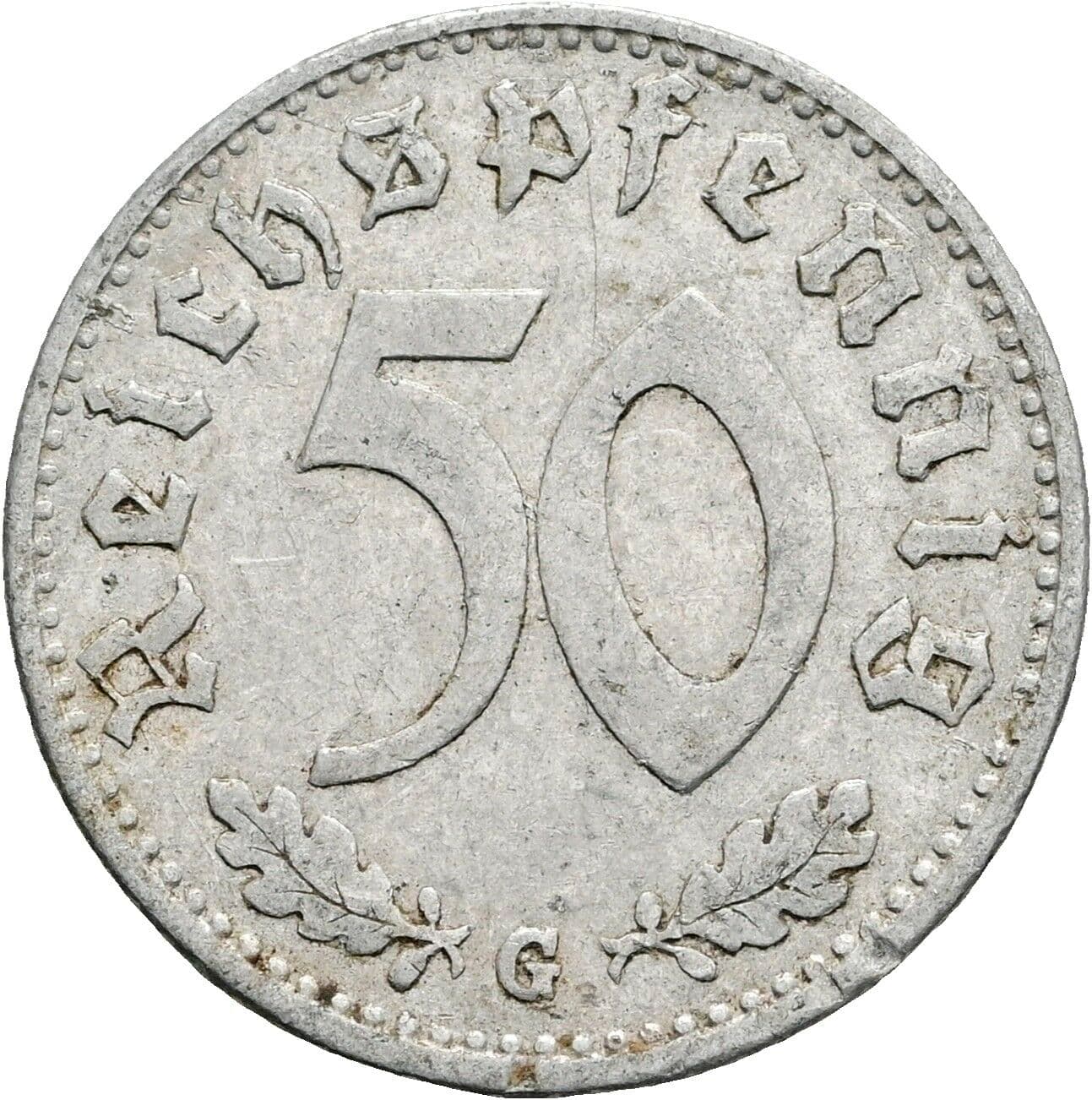 50 Reichspfennig 1942 G – Vorderseite