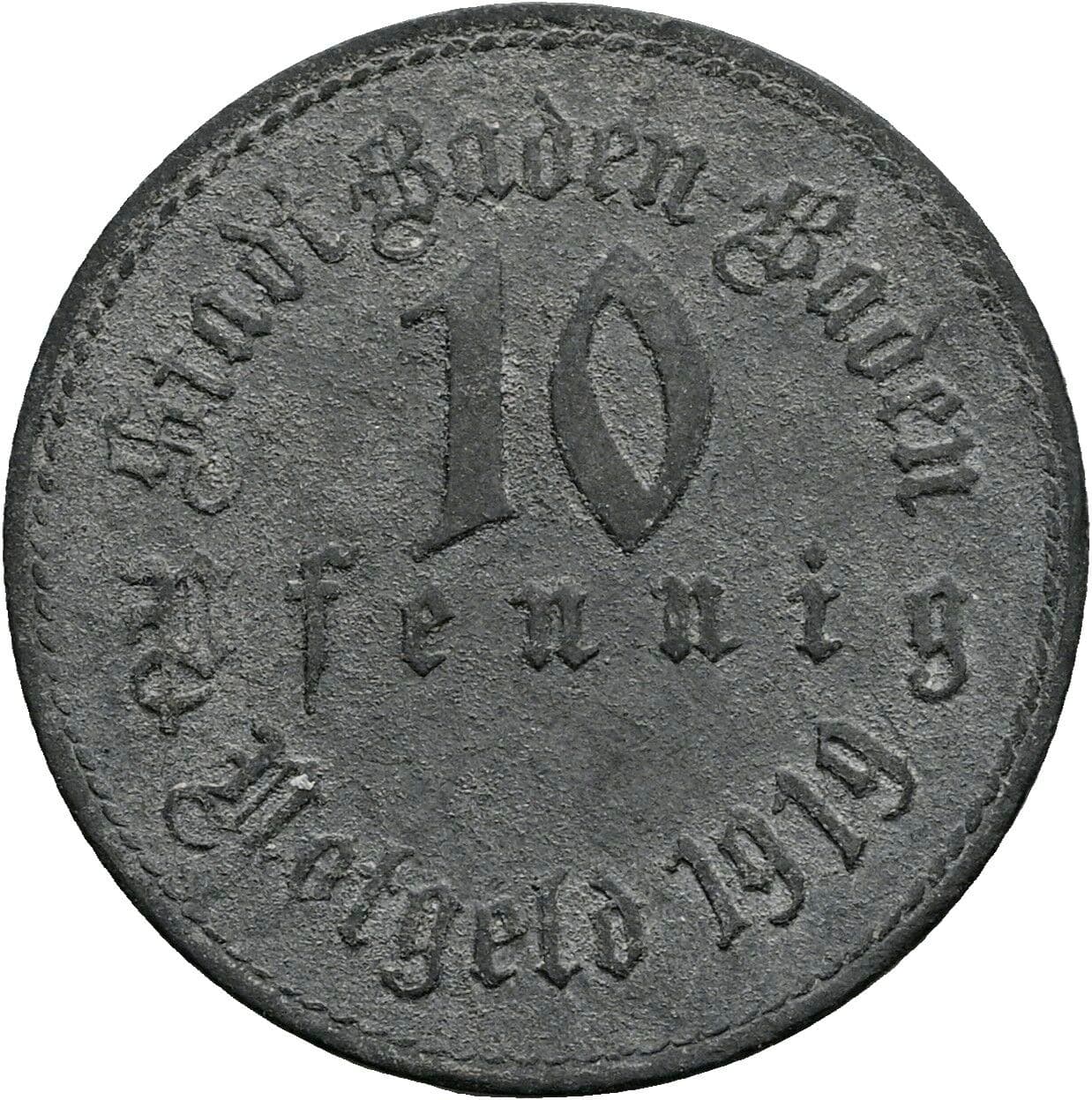 10 Pfennig 1919 – Vorderseite