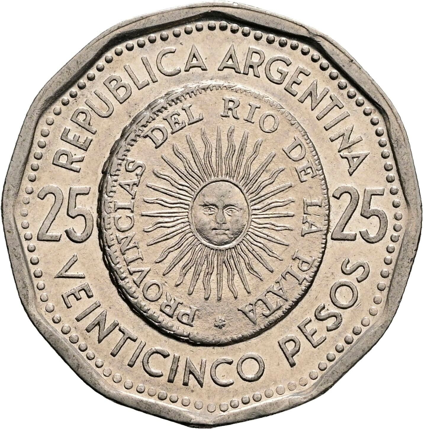 25 Pesos 1967 – Vorderseite