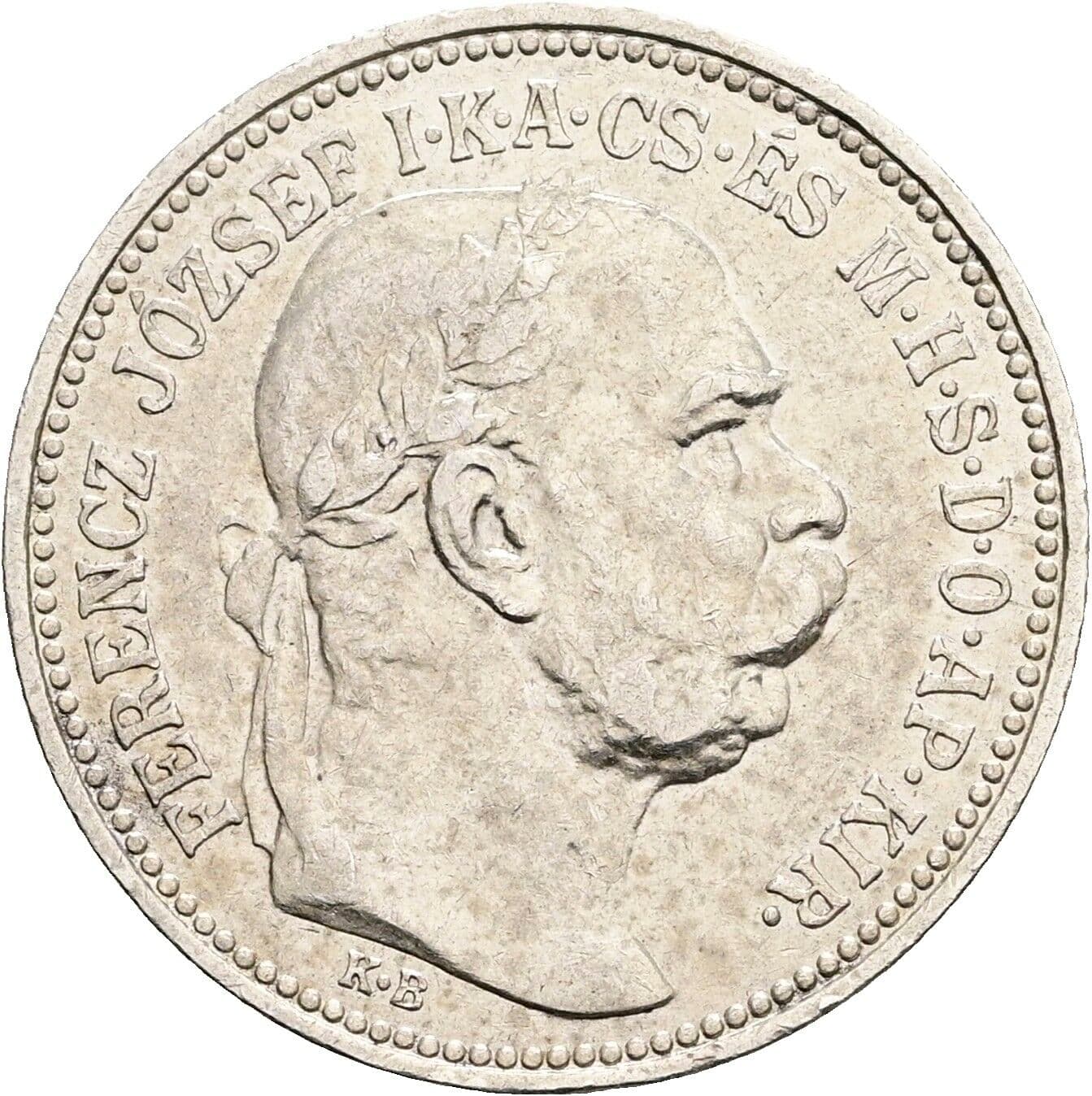 1 Korona Franz Joseph I. 1848-1916 1912 KB, Kremnitz – Vorderseite