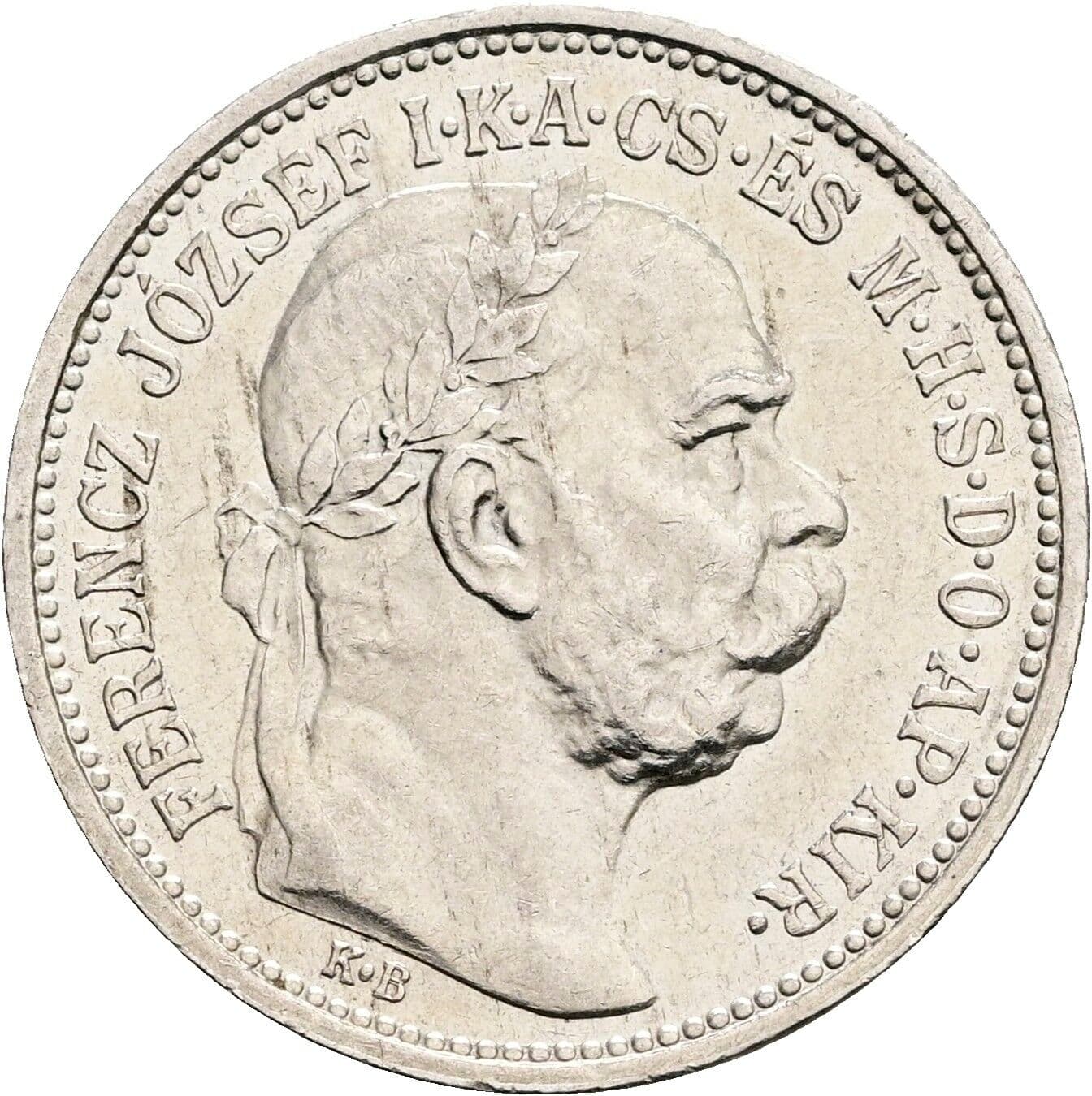 1 Korona Franz Joseph I. 1848-1916 1914 KB, Kremnitz – Vorderseite