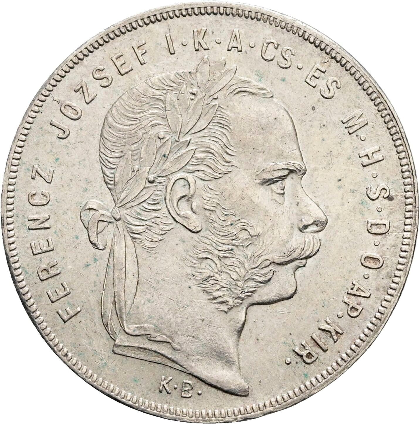1 Forint Franz Joseph I. 1848-1916 1879 KB, Kremnitz – Vorderseite