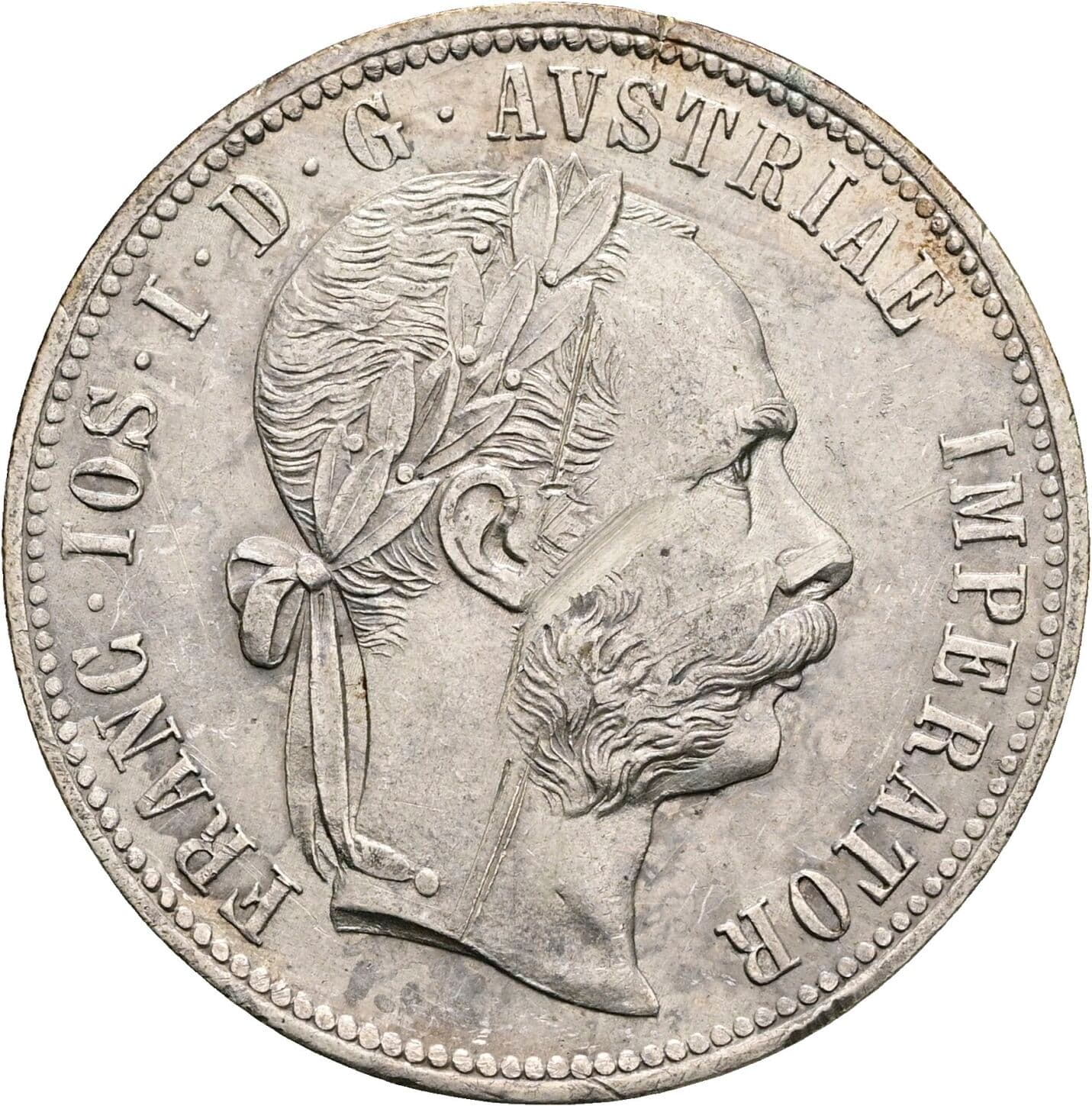 1 Gulden Franz Joseph I. 1848-1916 1878 – Vorderseite