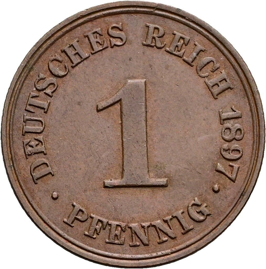 1 Pfennig 1897 A – Vorderseite
