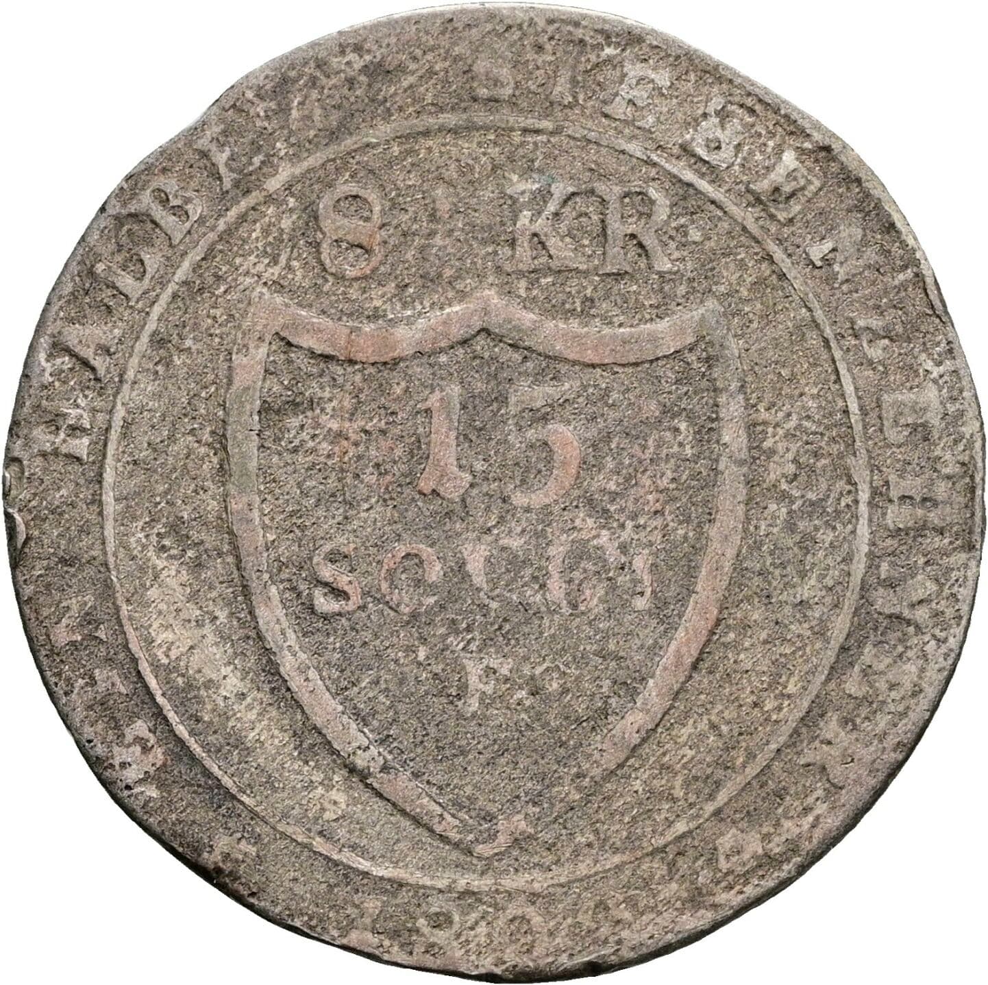 15 Soldi 1802 F Görz – Vorderseite