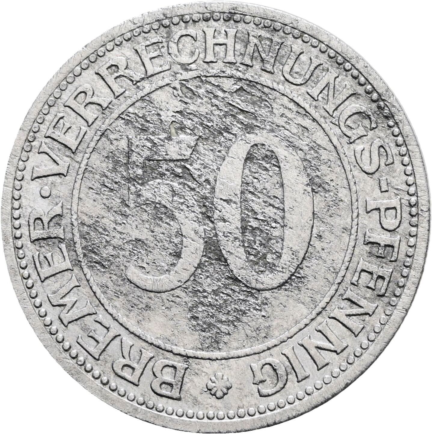 50 Pfennig ohne Jahr – Vorderseite