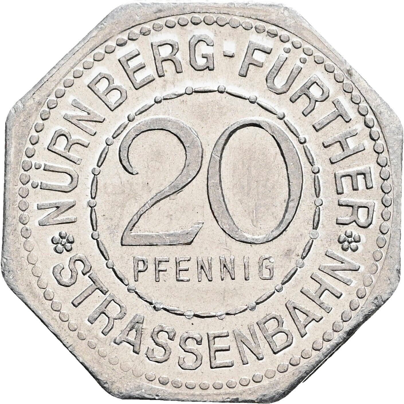 20 Pfennig ohne Jahr – Vorderseite