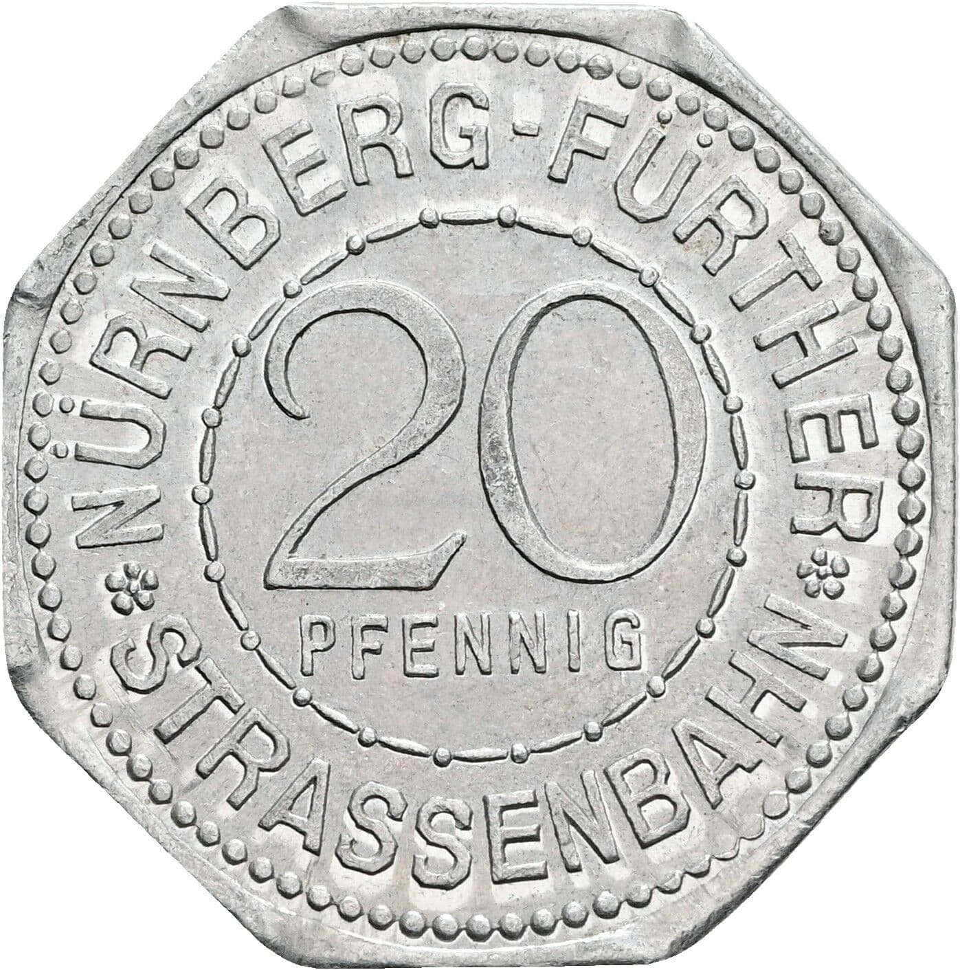 20 Pfennig ohne Jahr – Vorderseite