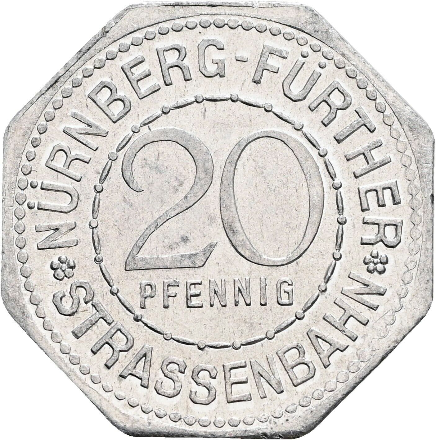 20 Pfennig ohne Jahr – Vorderseite