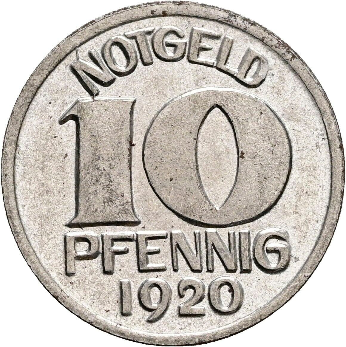 10 Pfennig 1920 – Vorderseite