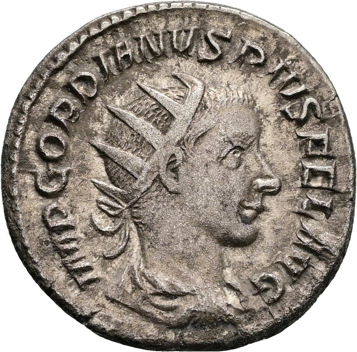 Antoninian Gordianus III. Pius 238-244 AC – Vorderseite