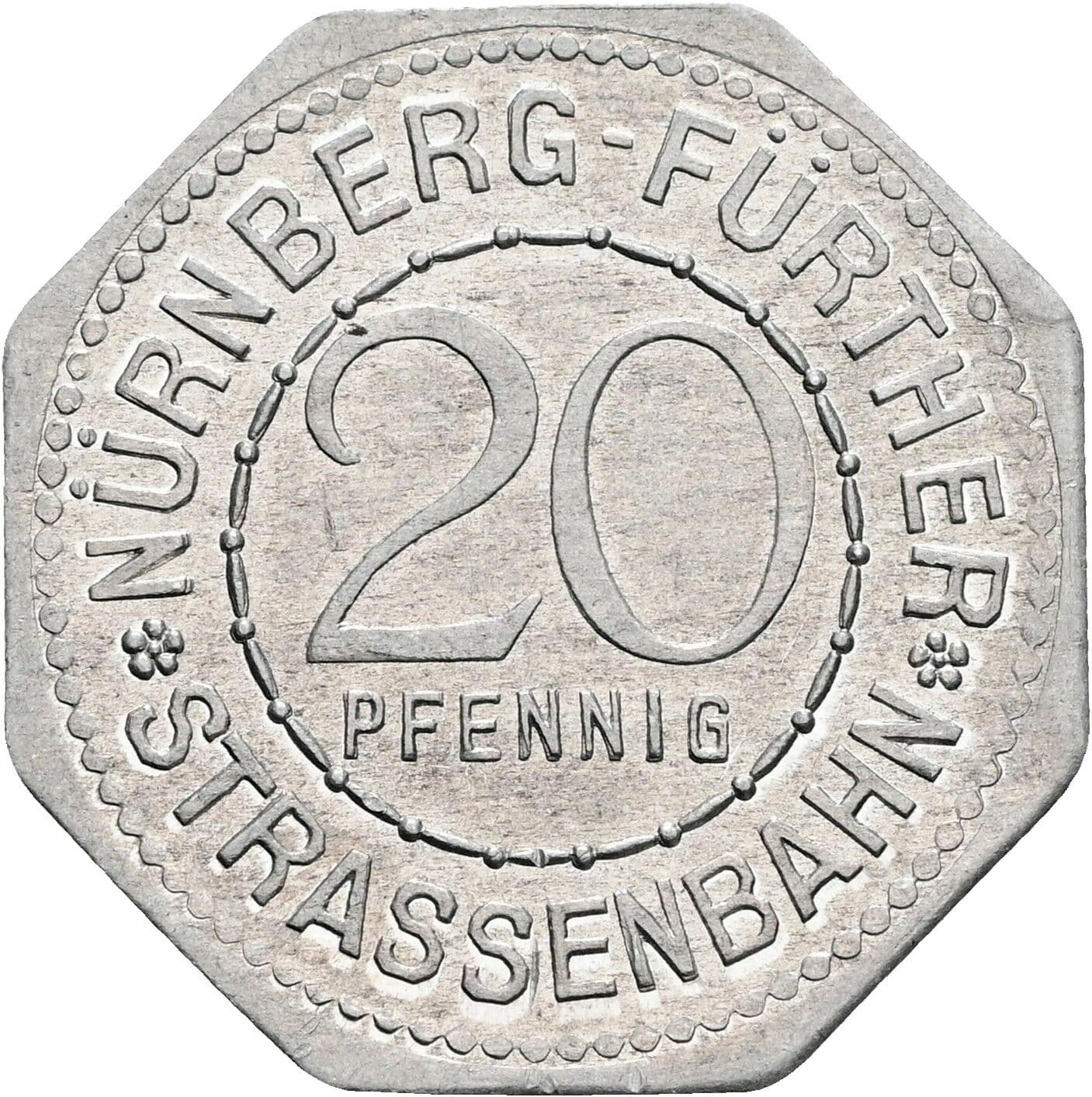 20 Pfennig ohne Jahr – Vorderseite