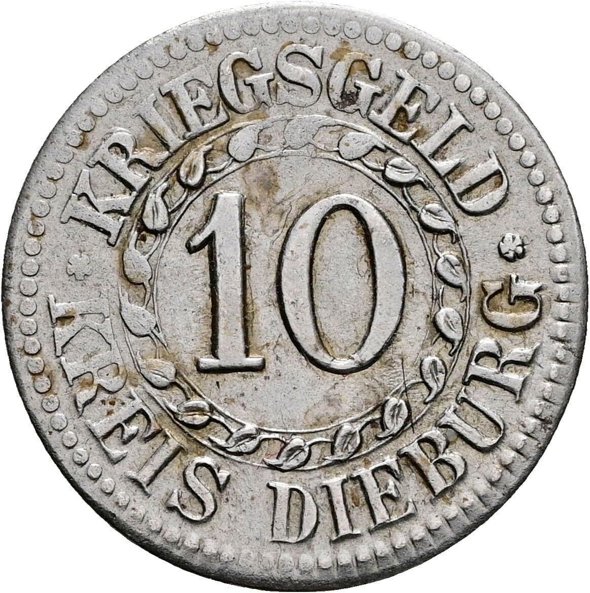 10 Pfennig 1918 – Vorderseite