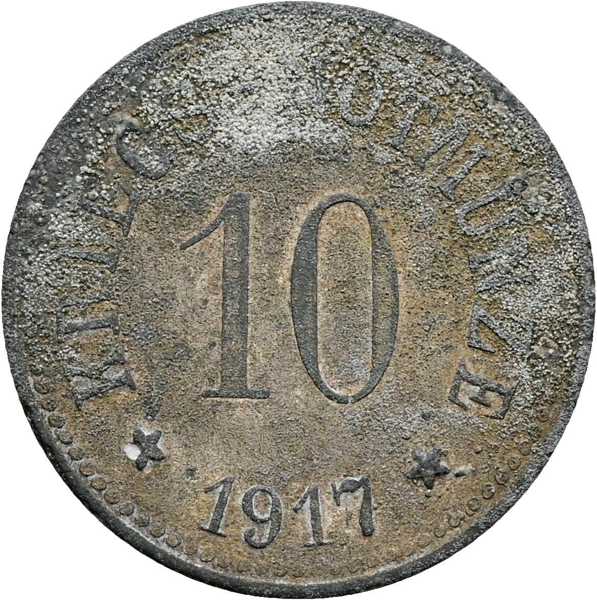 10 Pfennig 1917 – Vorderseite