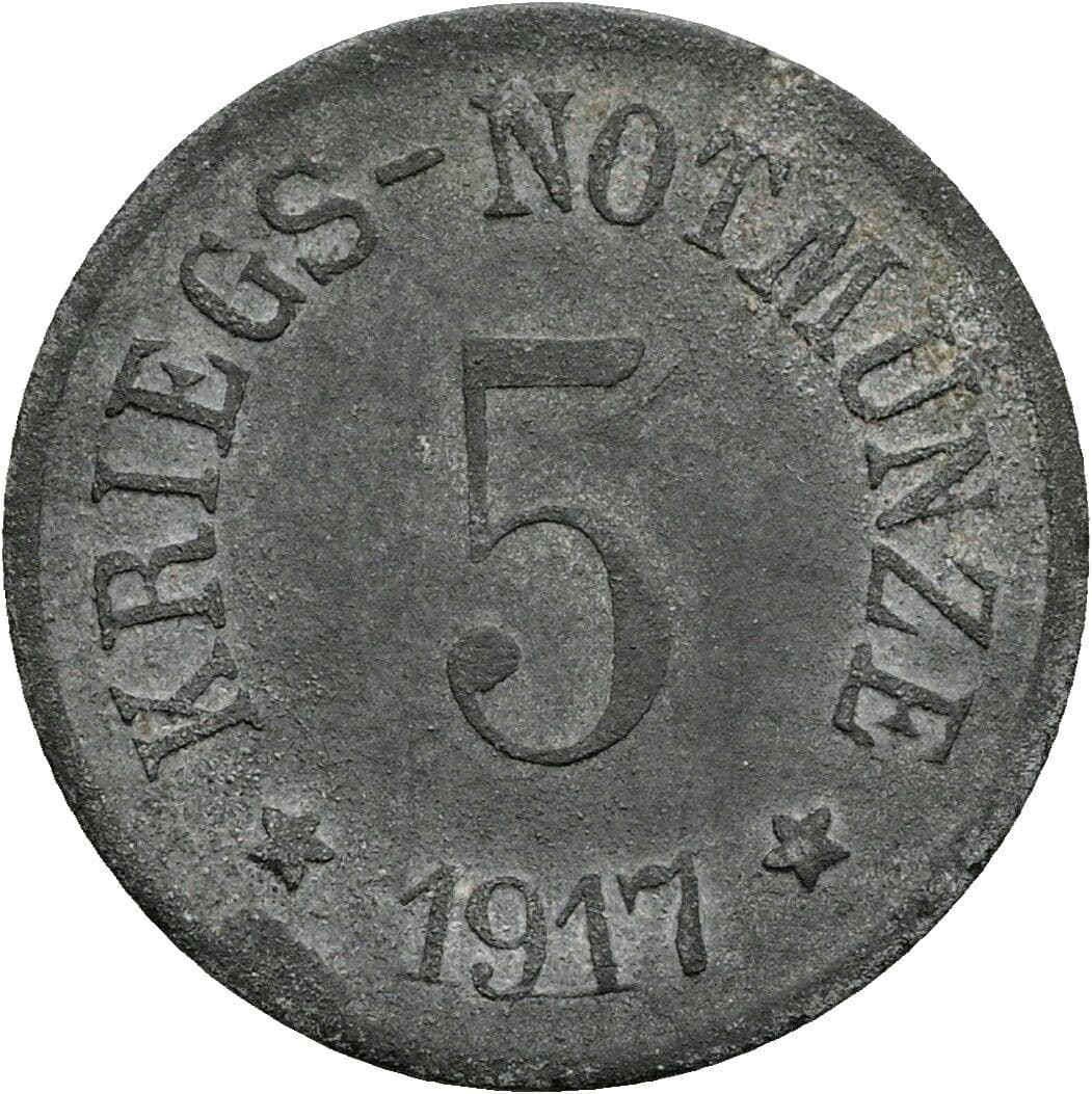 5 Pfennig 1917 – Vorderseite