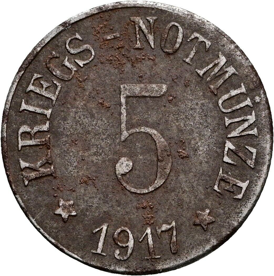 5 Pfennig 1917 – Vorderseite