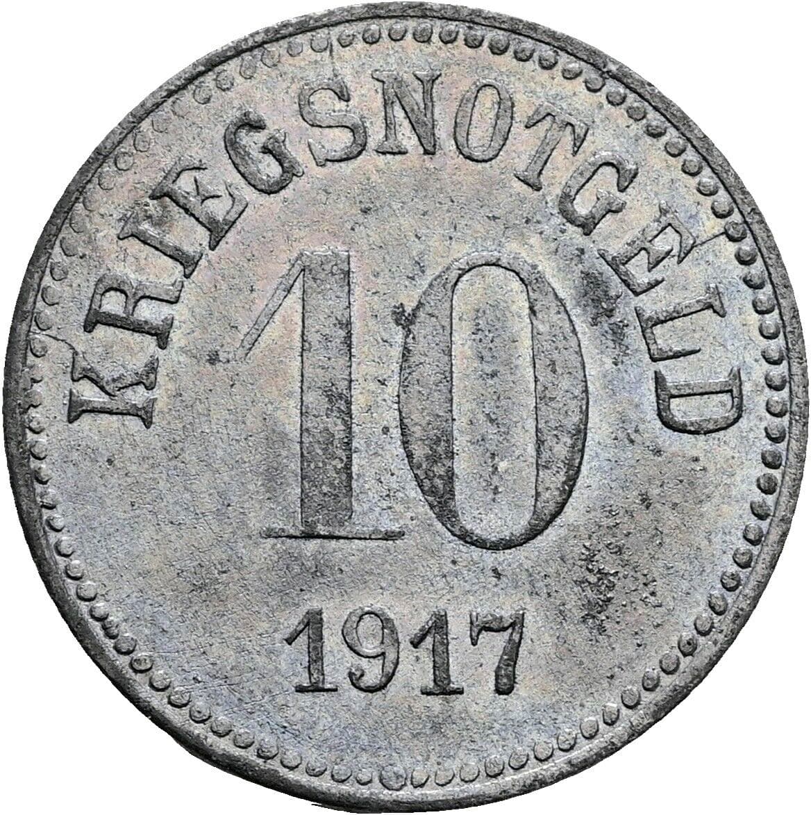 10 Pfennig 1917 – Vorderseite
