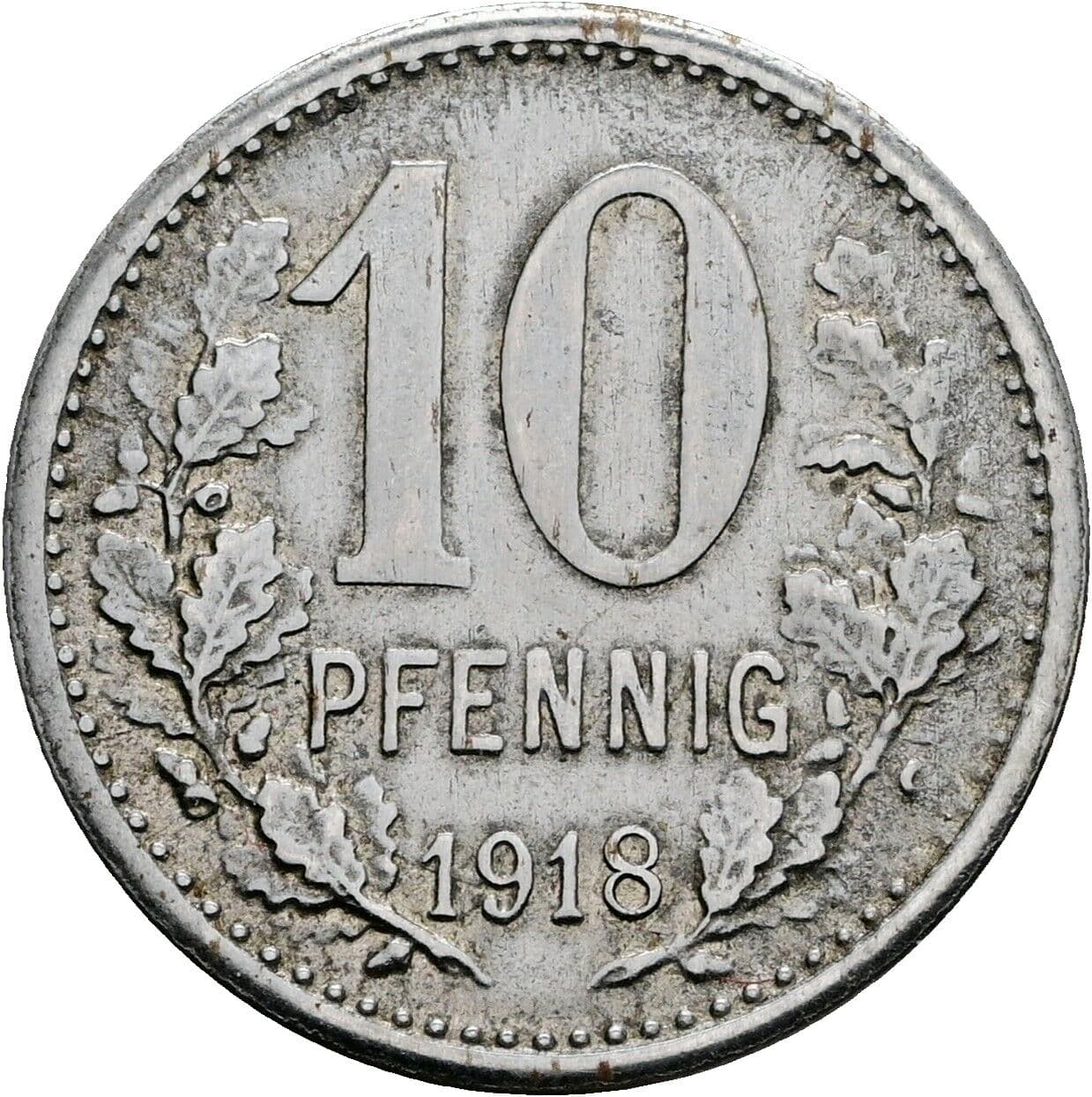 10 Pfennig 1918 – Vorderseite