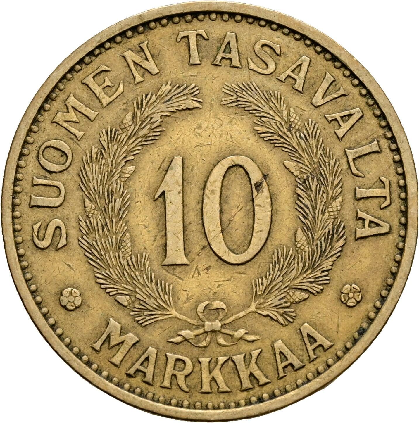 10 Markkaa 1935 S – Vorderseite